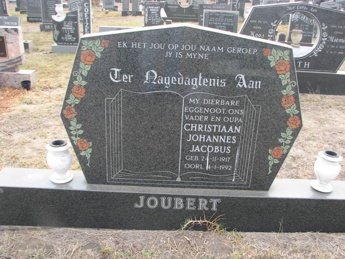 JOUBERT Christiaan Johannes Jacobus 1917-1992