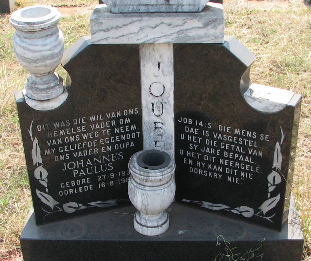 JOUBERT Johannes Paulus 193?-198?