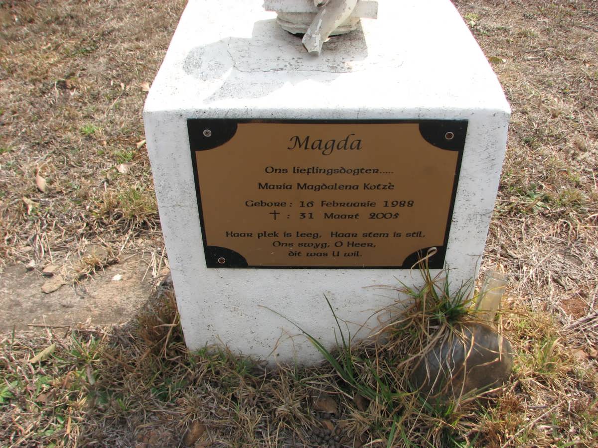 KOTZÉ Maria Magdalena 1988-2005