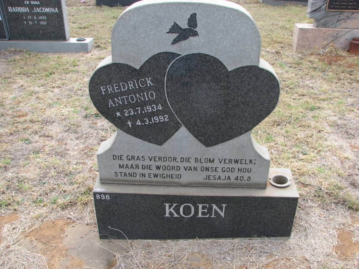 KOEN Fredrick Antonio 1934-1992