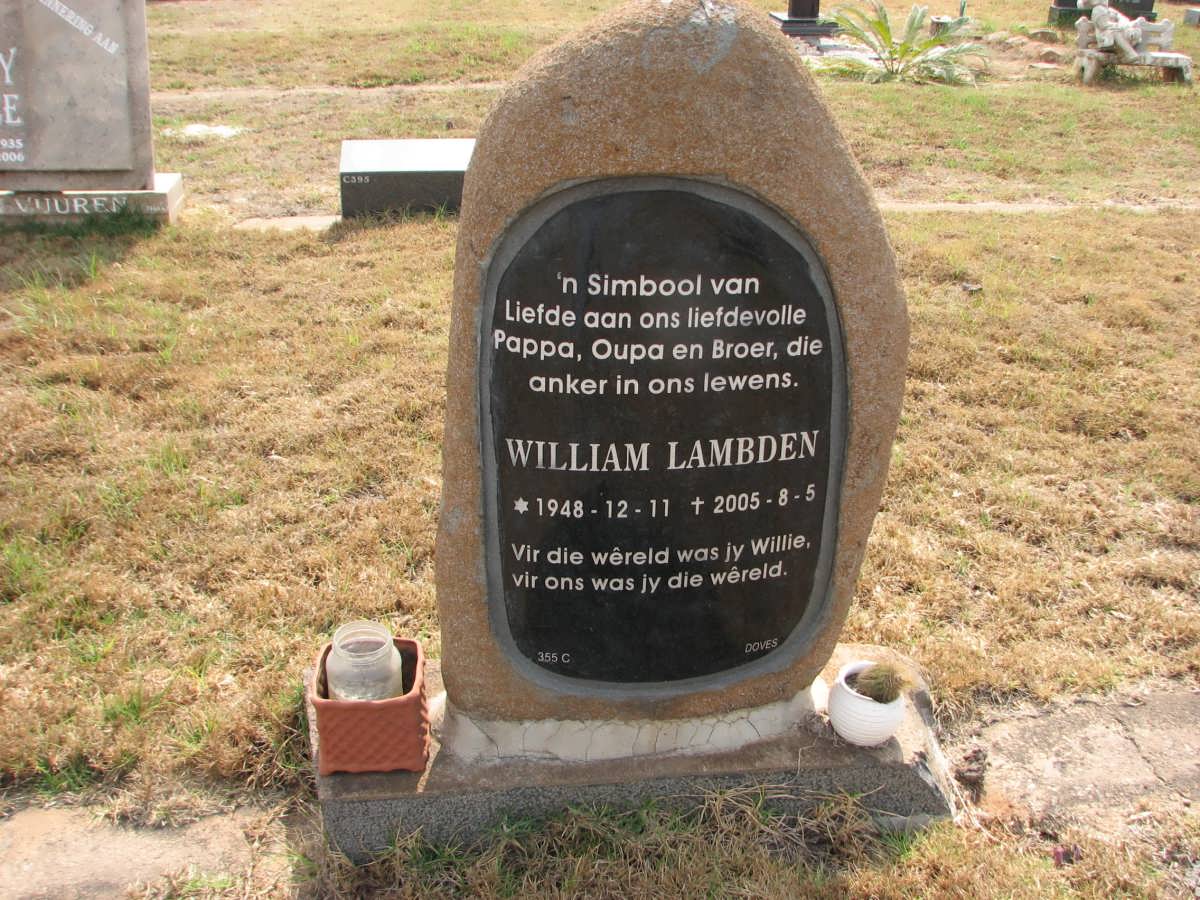 LAMBDEN William 1948-2005
