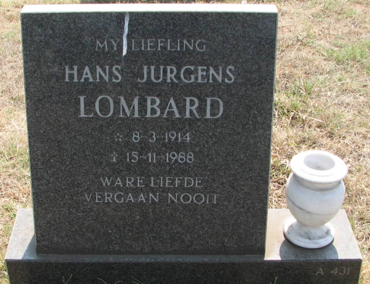 LOMBARD Hans Jurgens 1914-1988