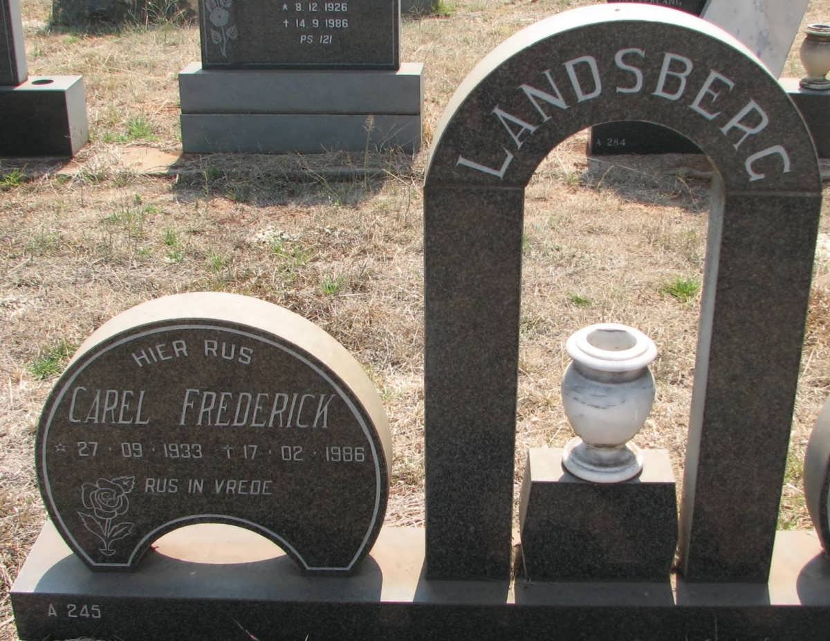 LANDSBERG Carel Frederick 1933-1986