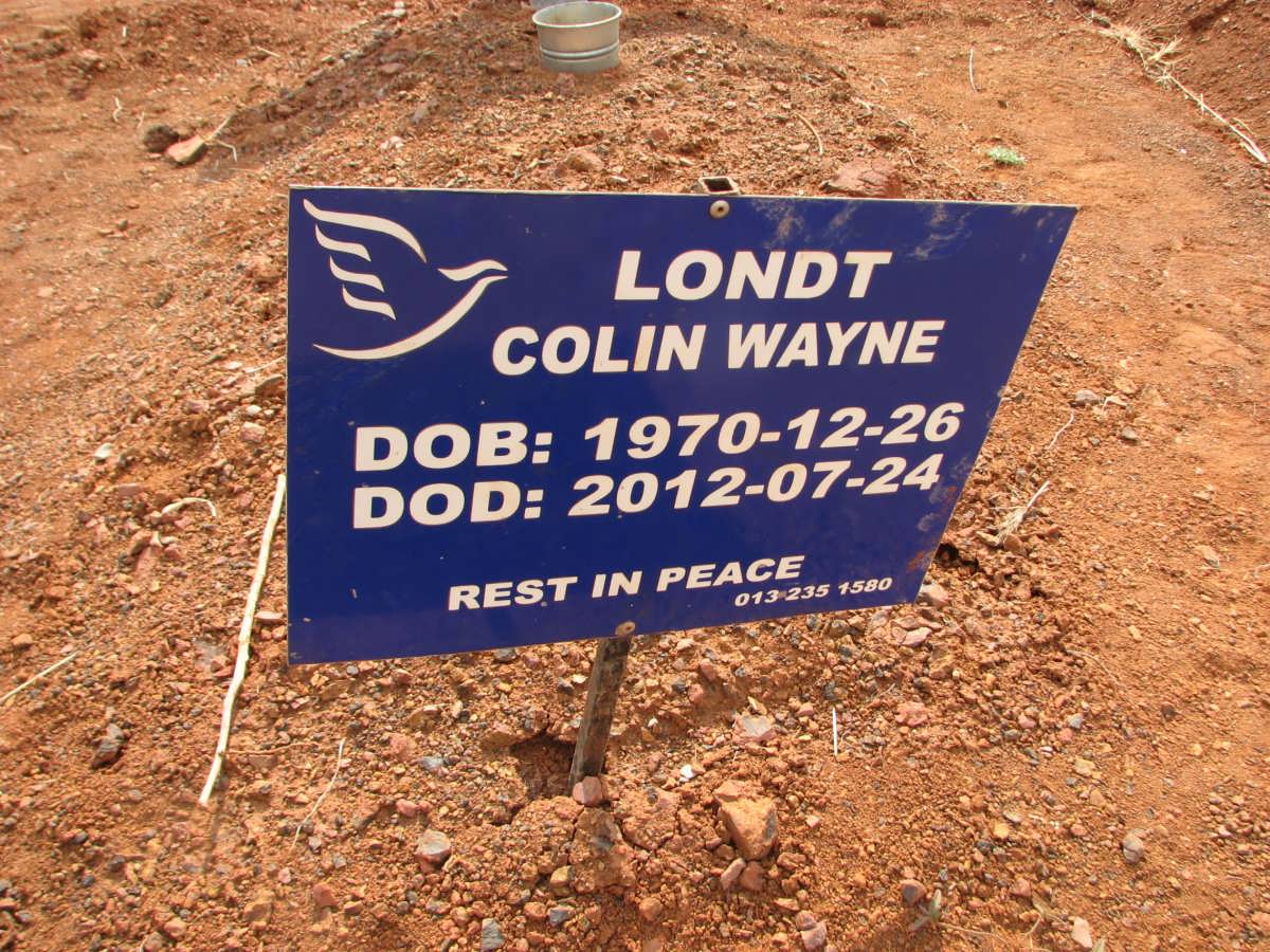 LONDT Colin Wayne 1970-2012