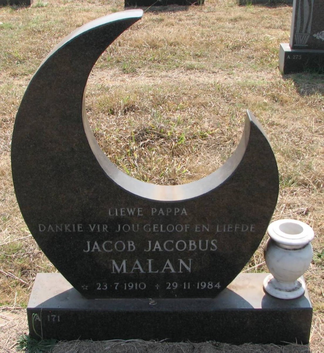 MALAN Jacob Jacobus 1910-1984