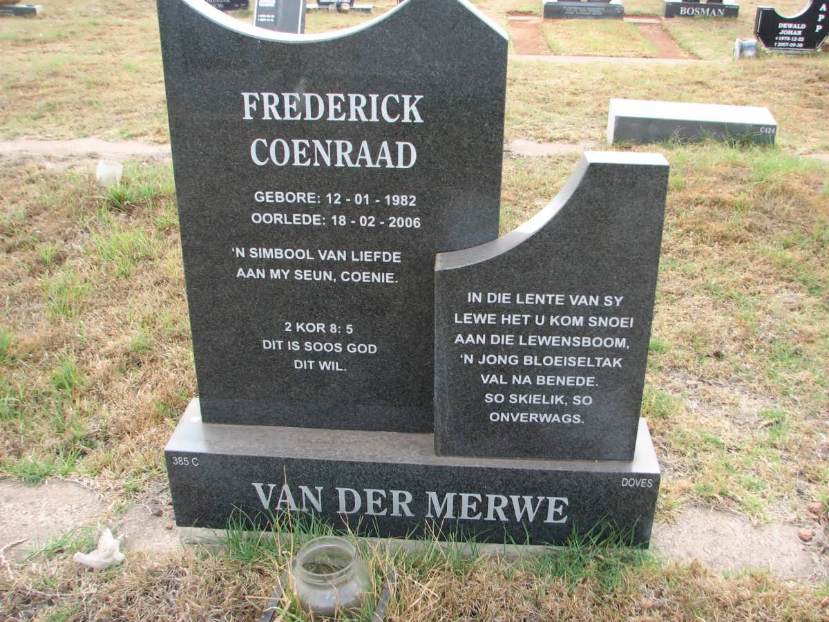 MERWE Frederick Coenraad, van der 1982-2006