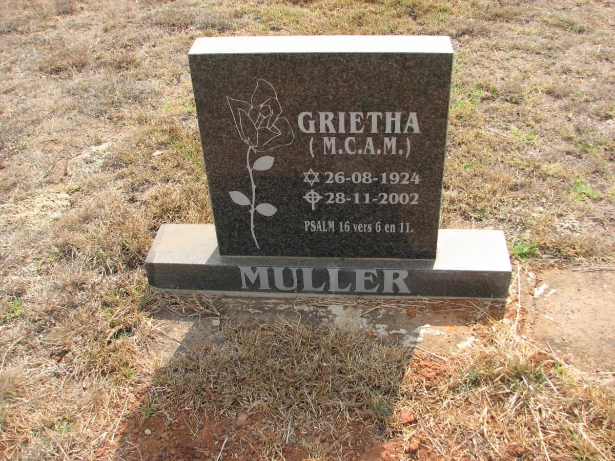 MULLER M.C.A.M. 1924-2002