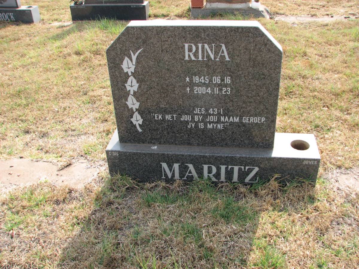 MARITZ Rina 1945-2004