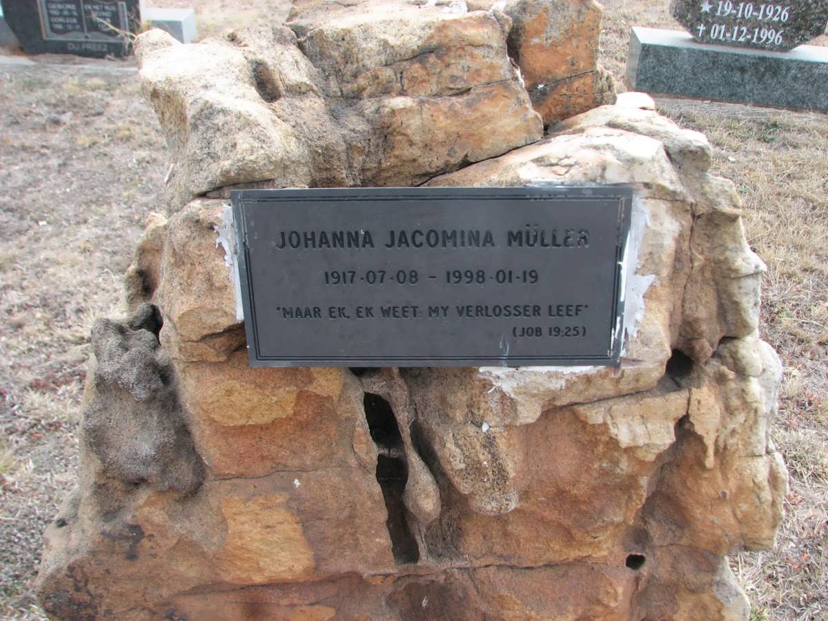 MÜLLER Johanna Jacomina 1917-1998
