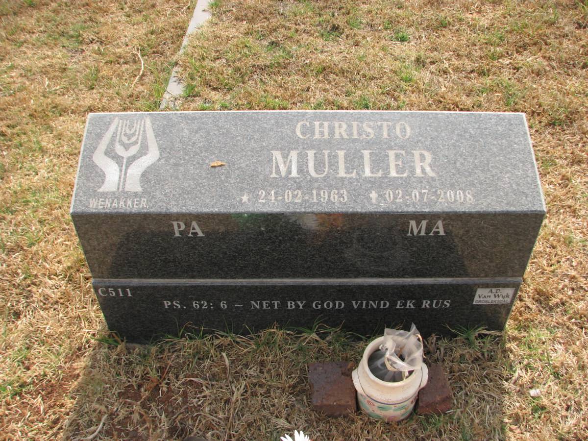 MULLER Christo 1963-2008