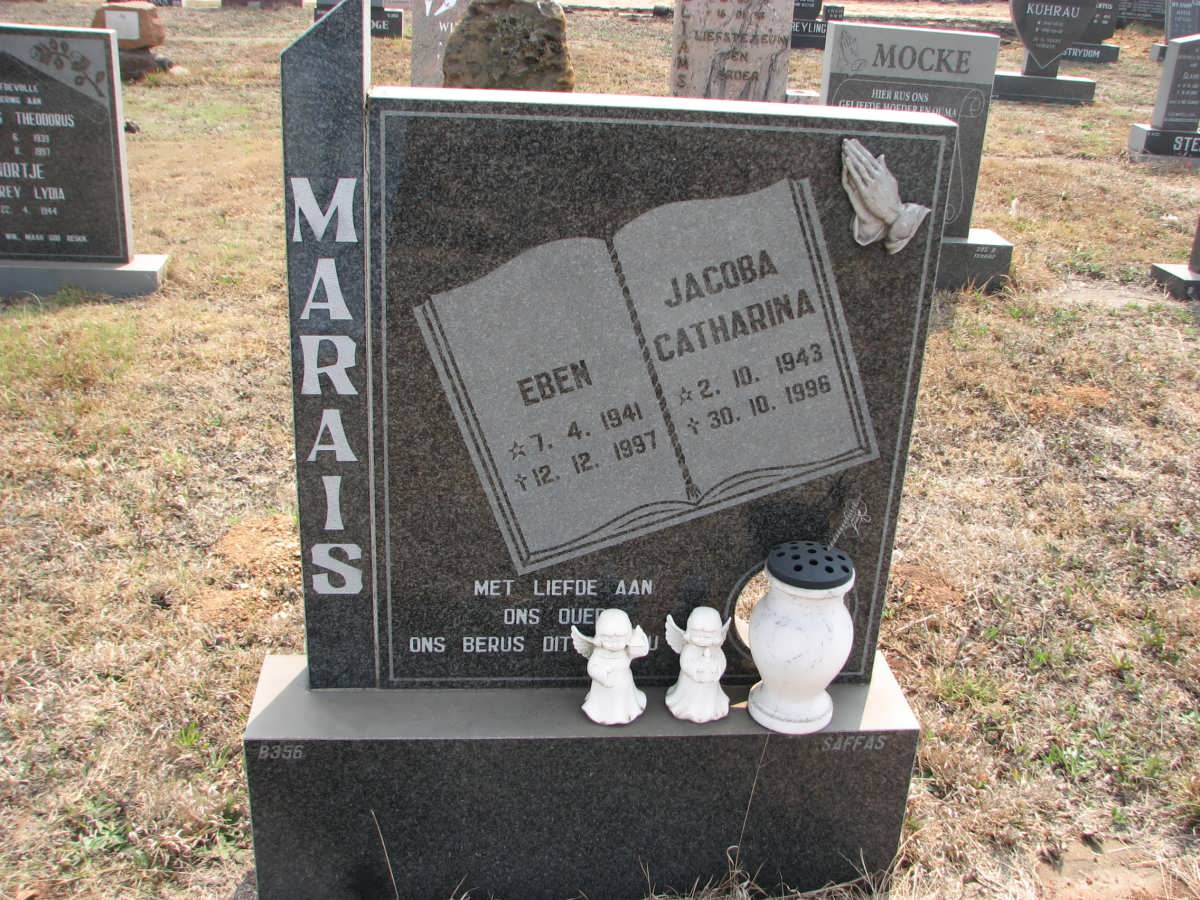 MARAIS Eben 1941-1997 &amp; Jacoba Catharina 1943-1996