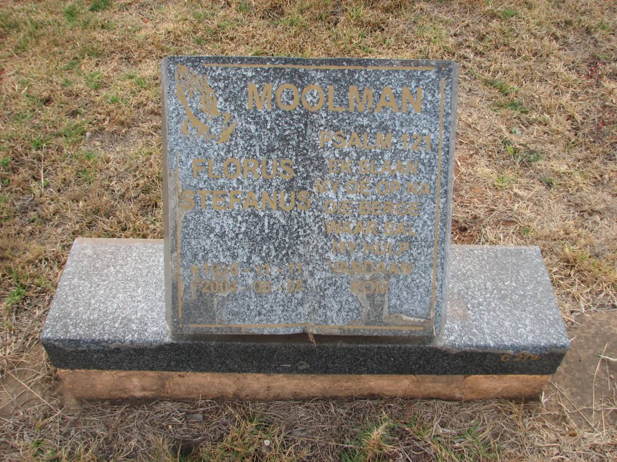 MOOLMAN Florus Stefanus 19?6-2004