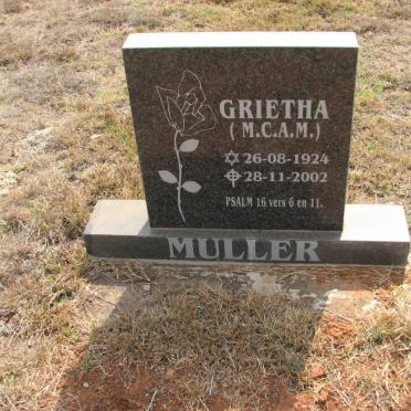 MULLER M.C.A.M. 1924-2002