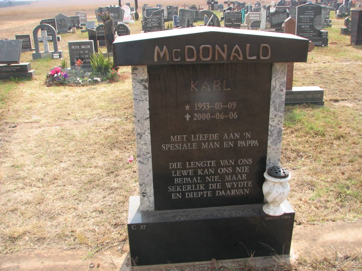 McDONALD Karl 1953-2000