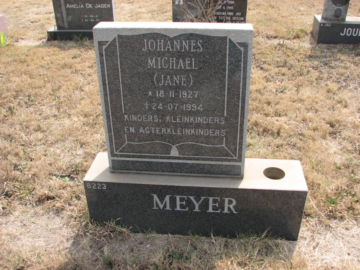 MEYER Johannes Michael 1927-1994