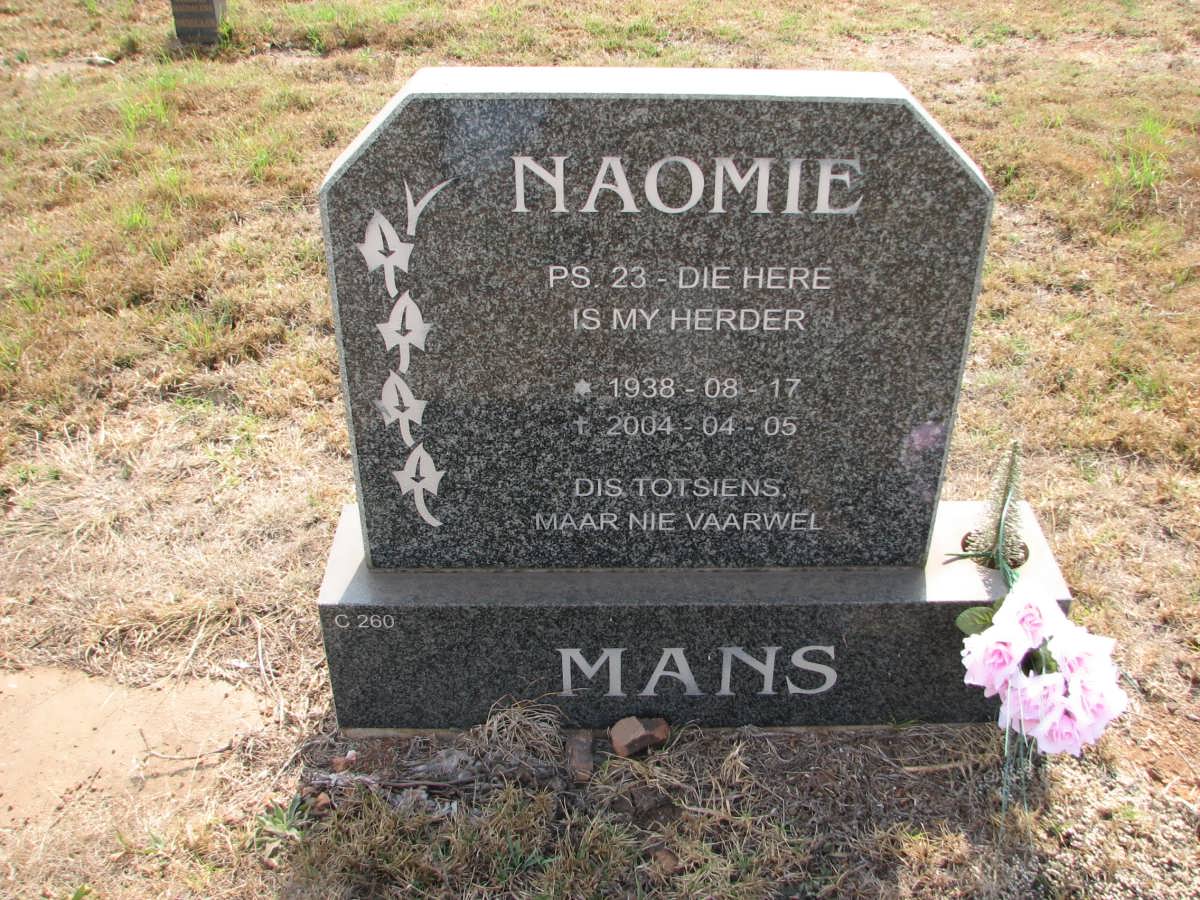 MANS Naomie 1938-2004