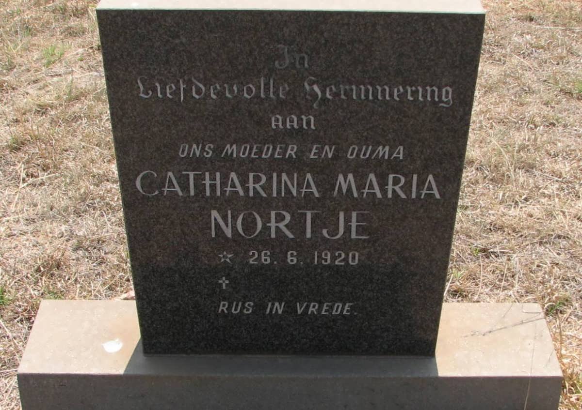 NORTJE Catharina Maria 1920-