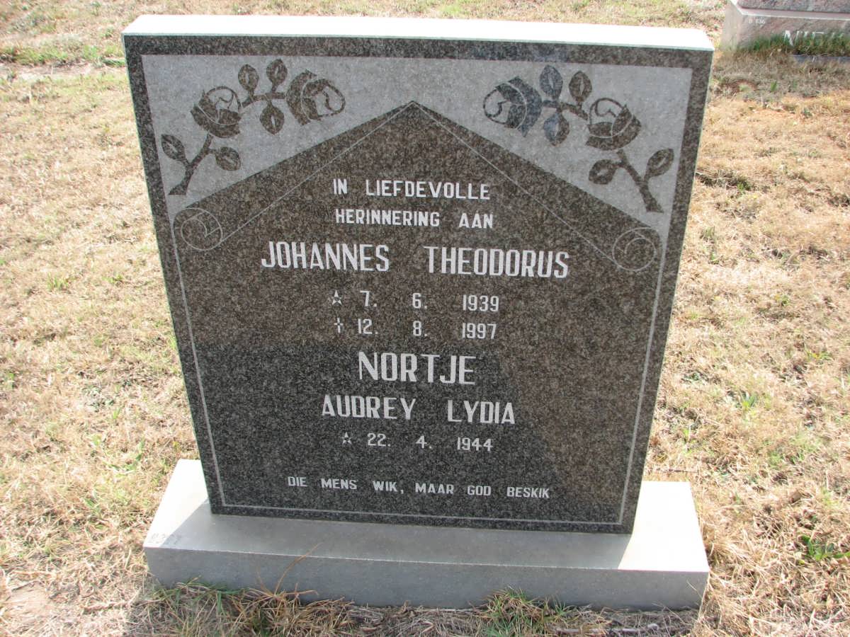 NORTJE Johannes Theodorus 1939-1997 &amp; Audrey Lydia 1944-