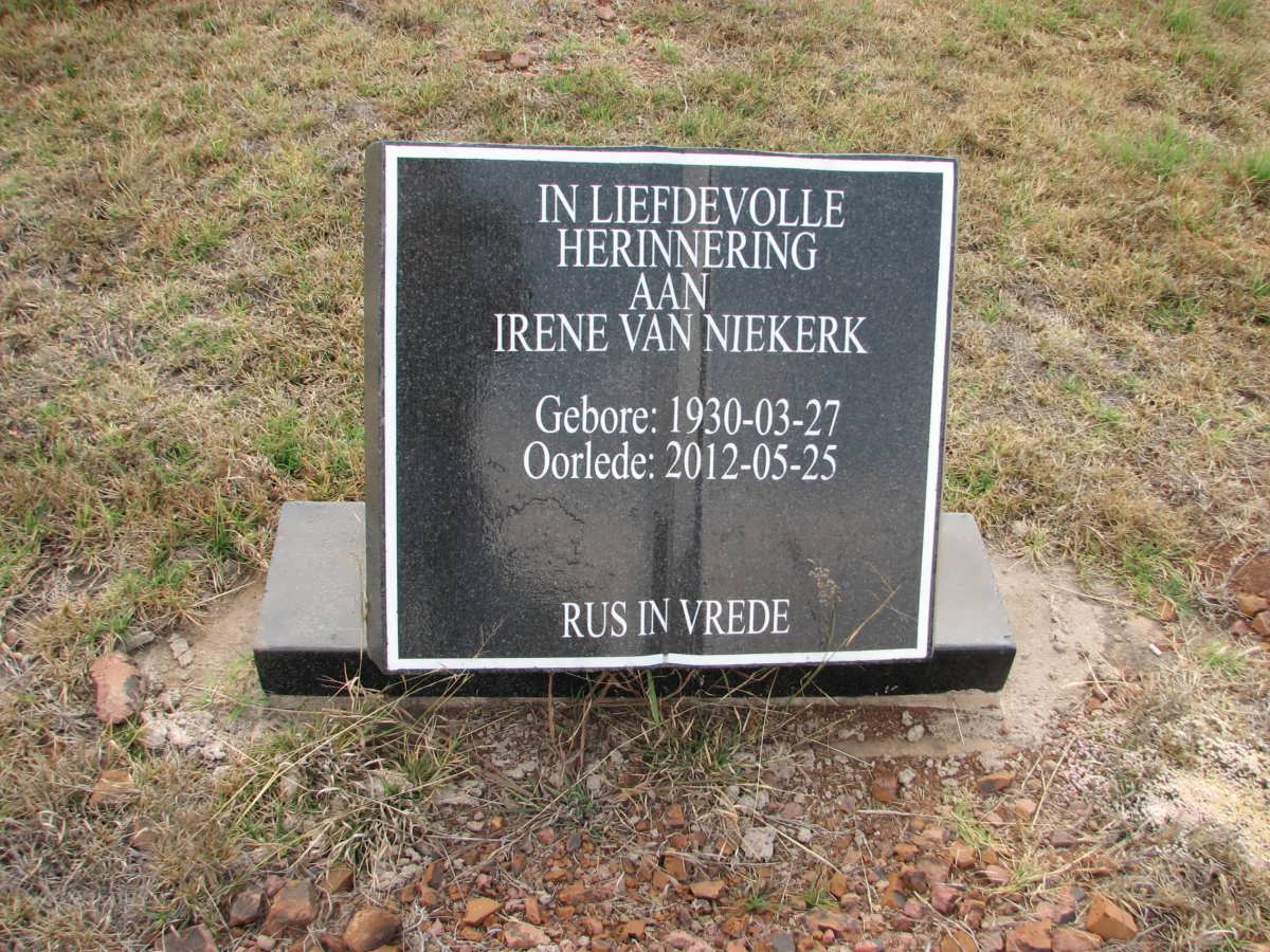 NIEKERK Irene, van 1930-2012