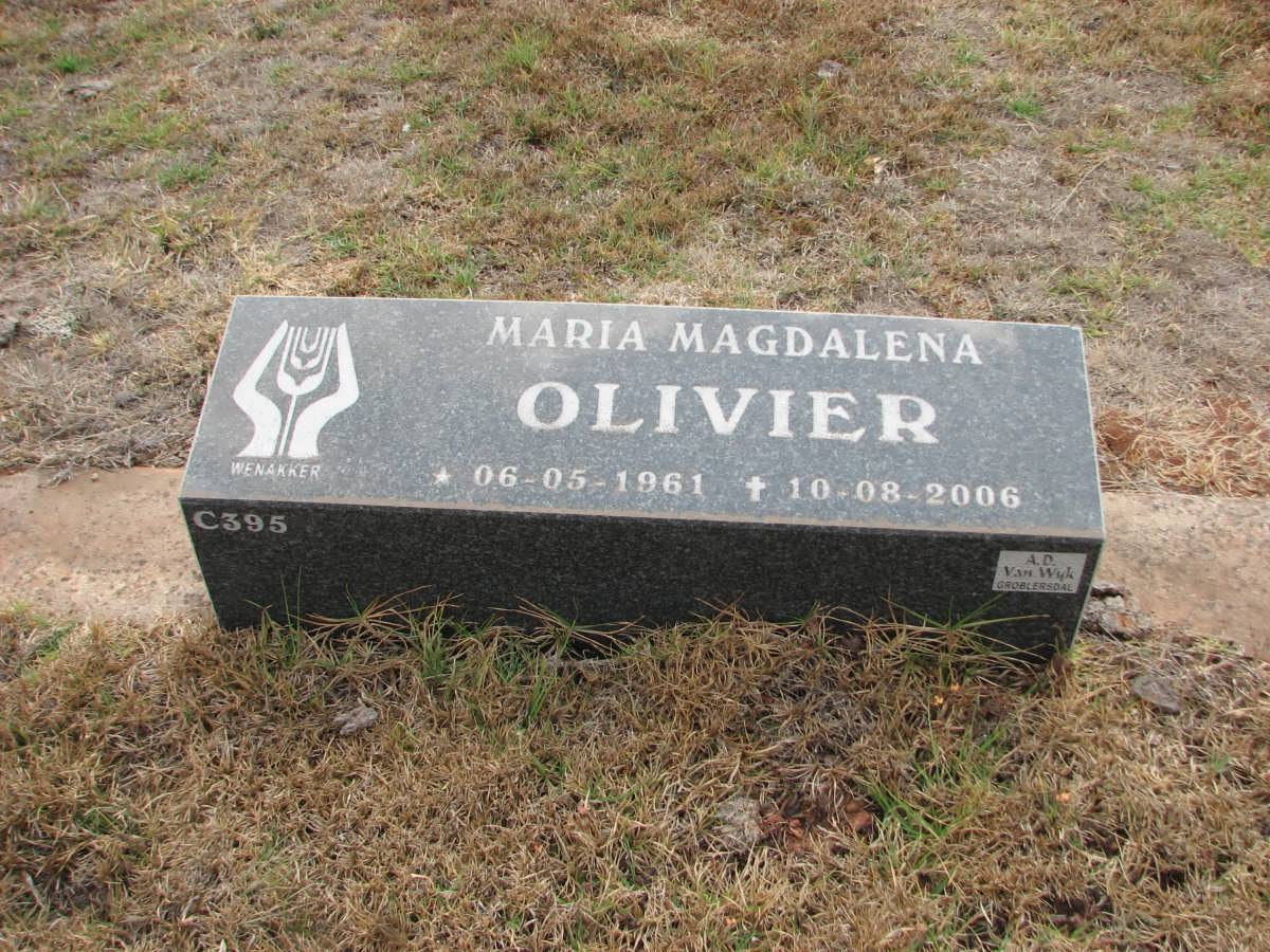 OLIVIER Maria Magdalena 1961-2006