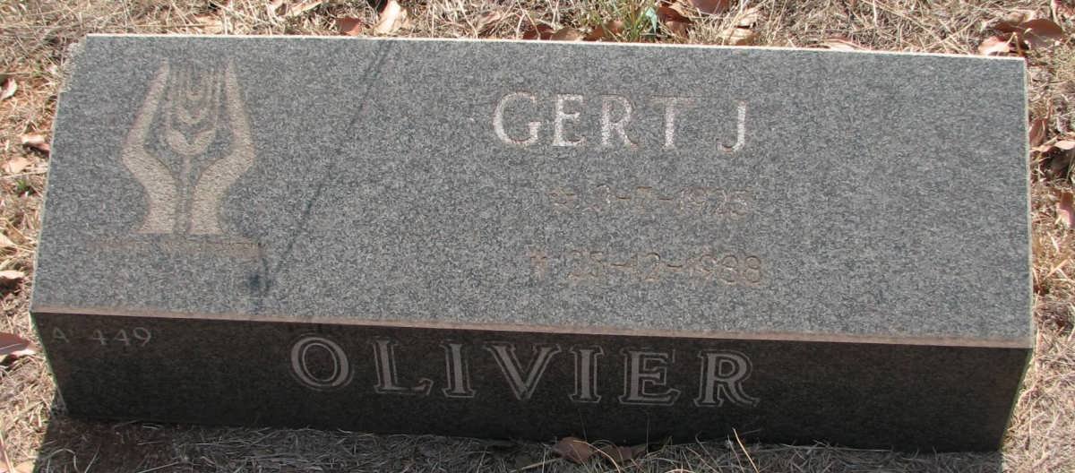 OLIVIER Gert J. 1925-1988