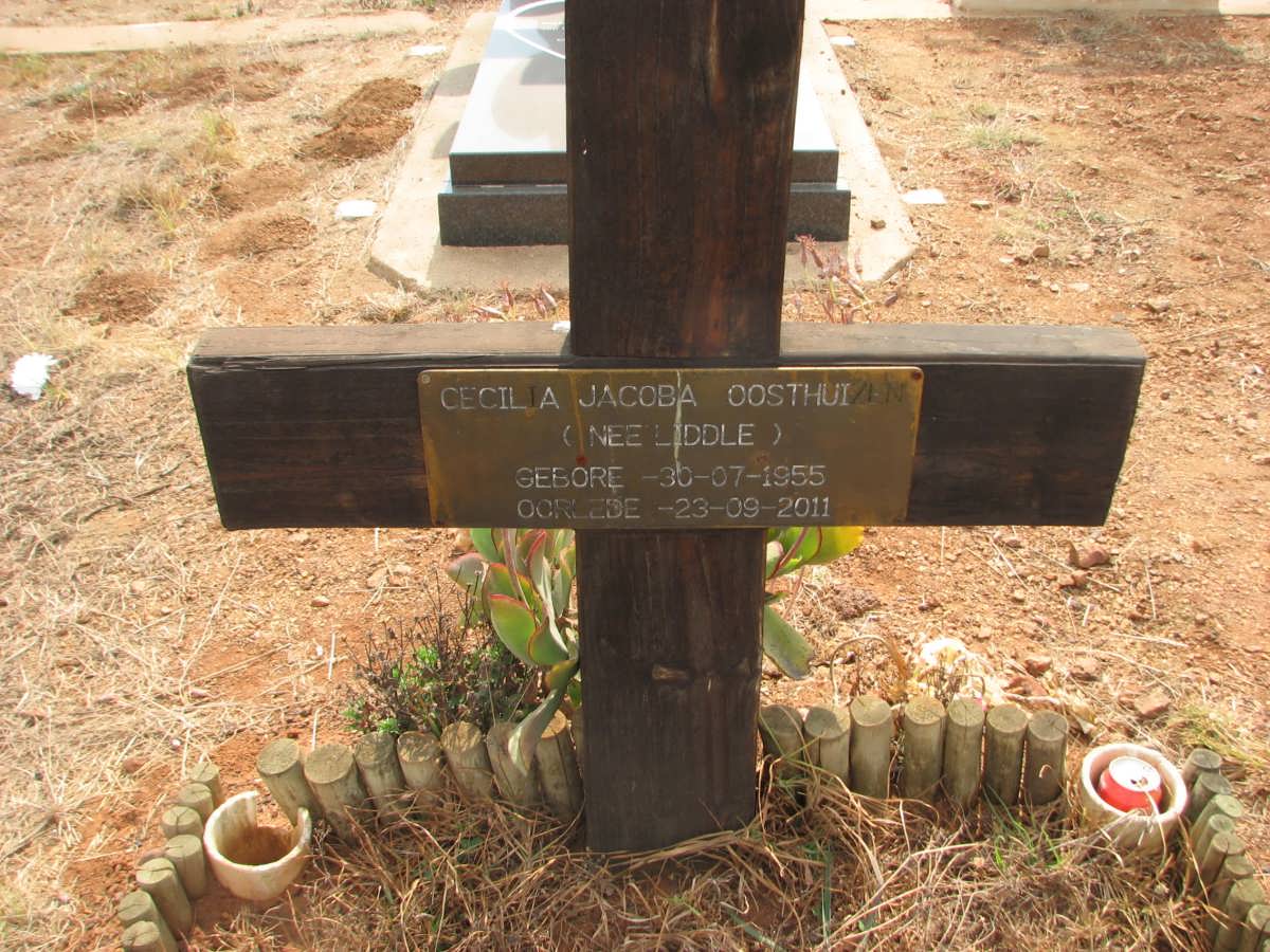 OOSTHUIZEN Cecila Jacoba nee LIDDLE 1955-2011