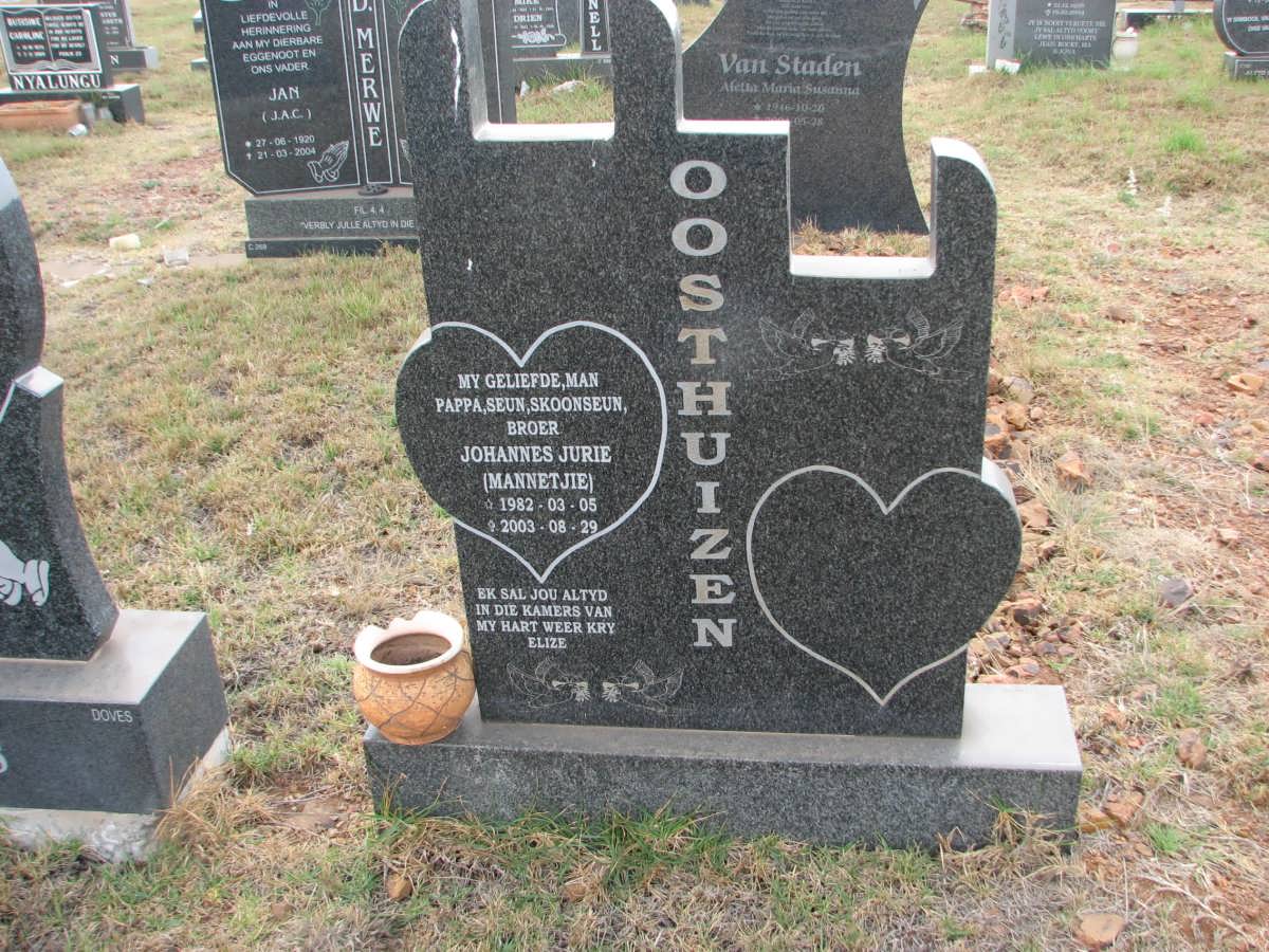 OOSTHUIZEN Johannes Jurie 1982-2003