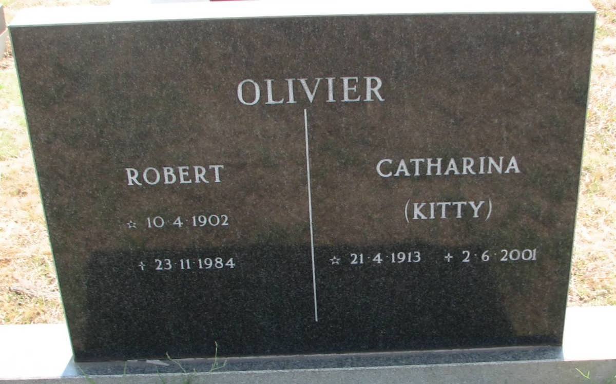 OLIVIER Robert 1902-1984 &amp; Catharina 1913-2001