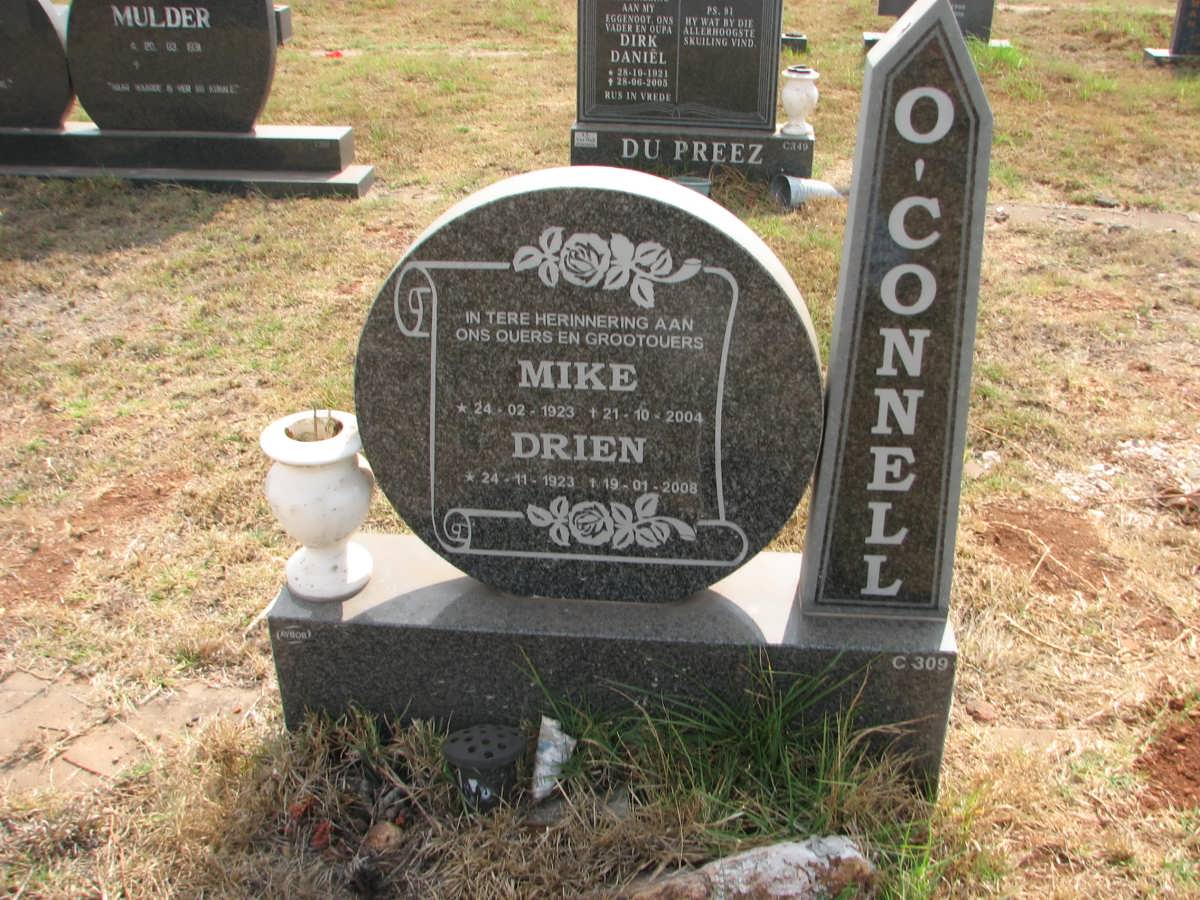 O'CONNELL Mike 1923-2004 &amp; Drien 1923-2008