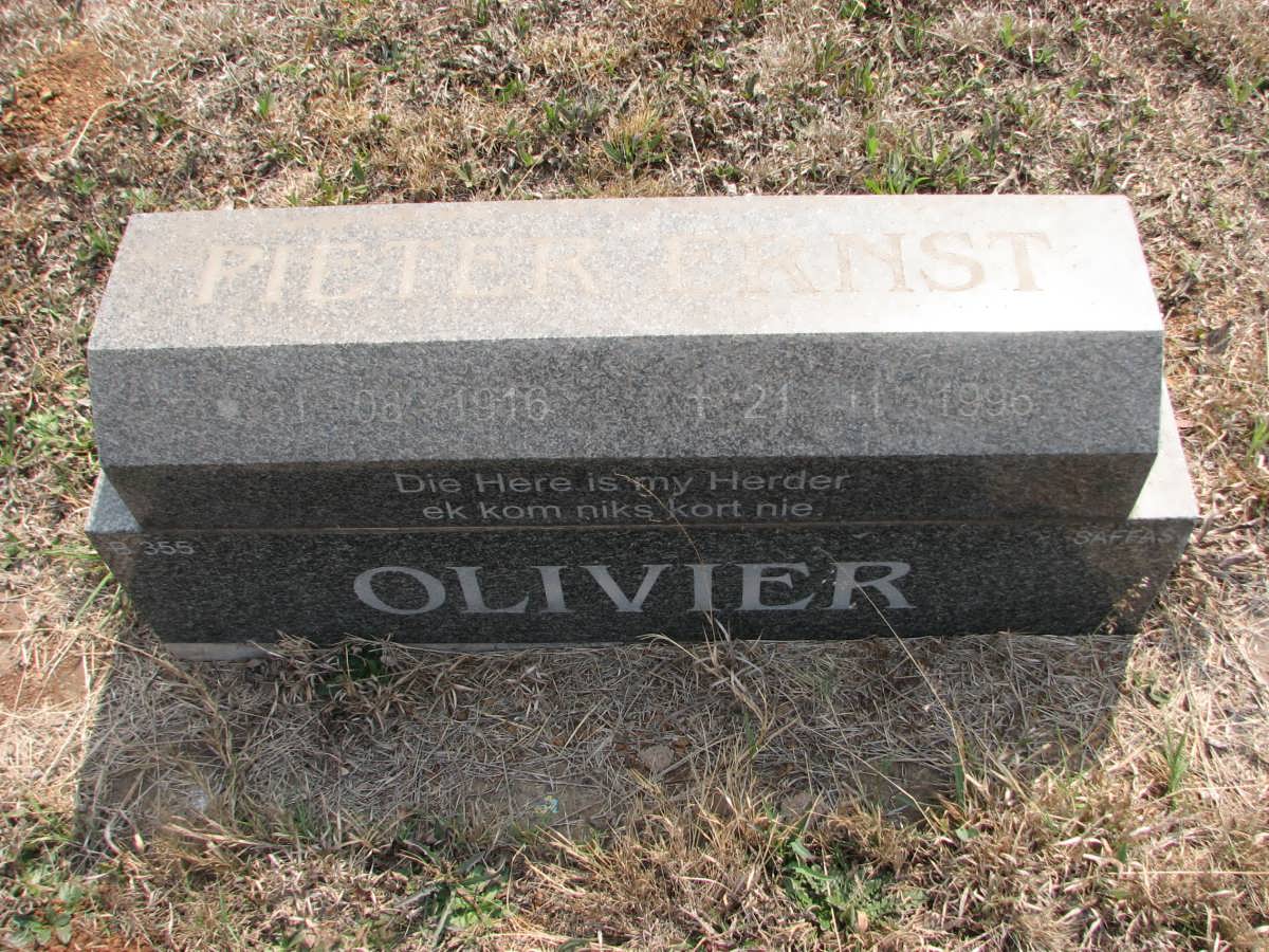 OLIVIER Pieter Ernst 1916-1996