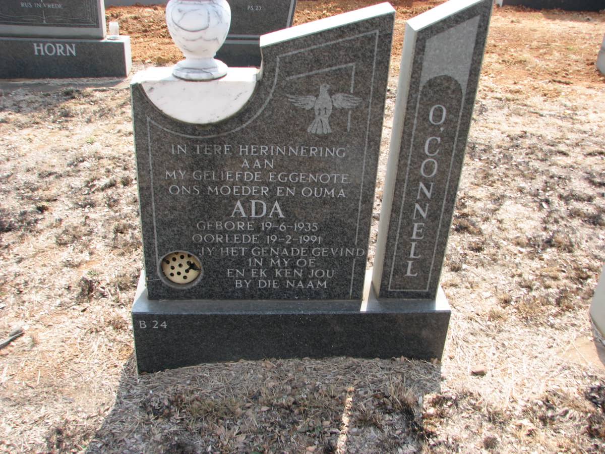 O'CONNELL Ada 1935-1991