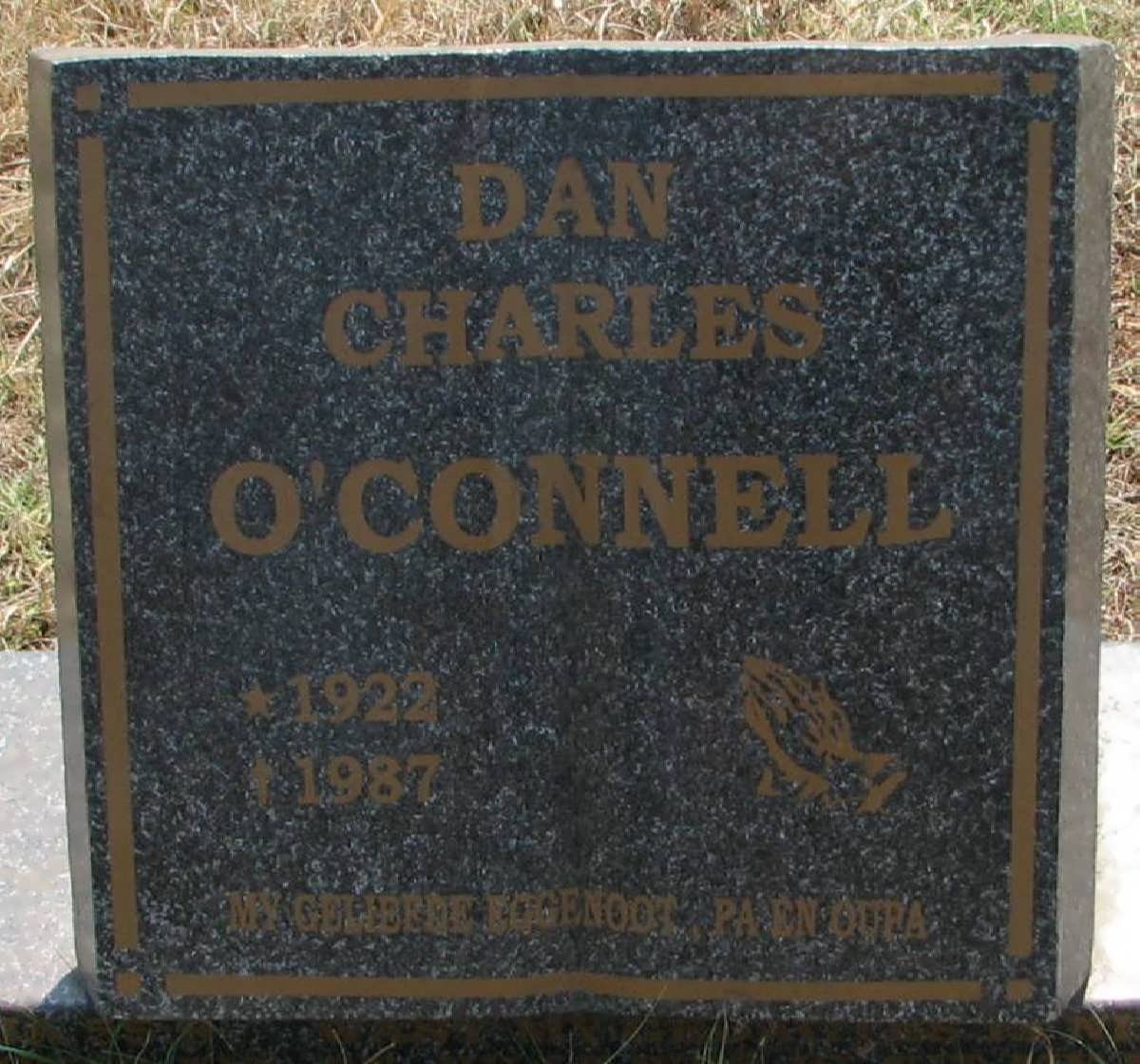 O'CONNELL Dan Charles 1922-1987