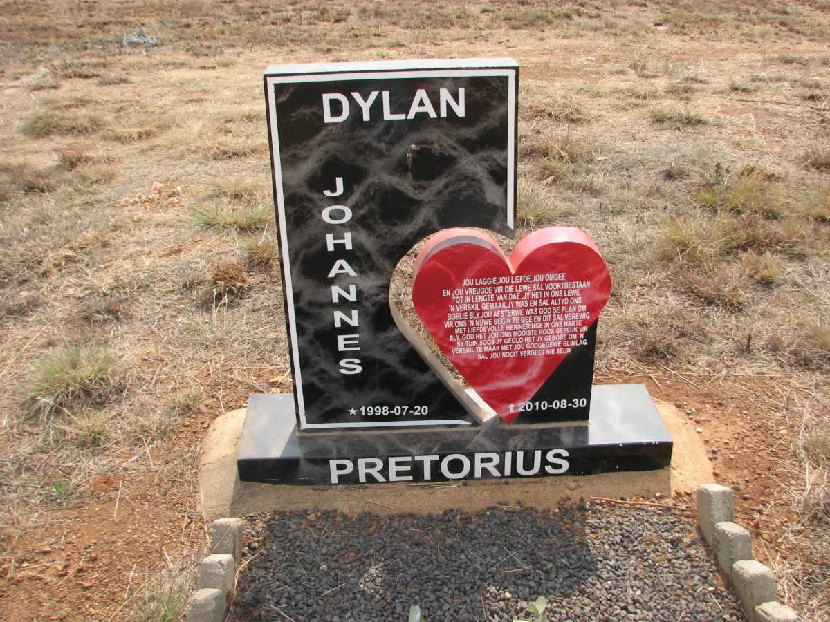 PRETORIUS Dylan Johannes 1998-2010