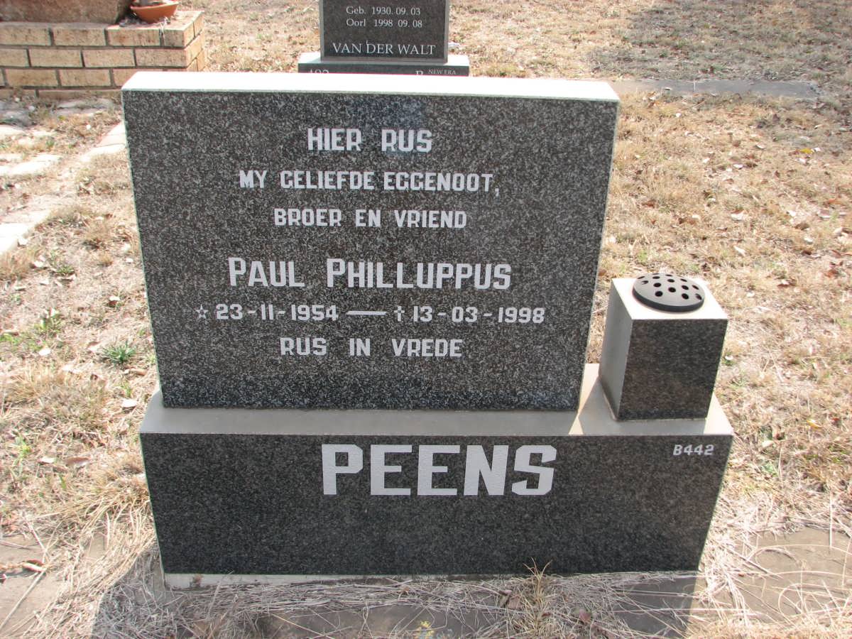 PEENS Paul Philluppus 1954-1998