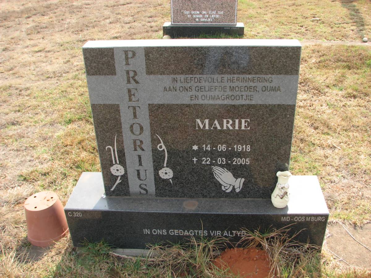 PRETORIUS Marie 1918-2005
