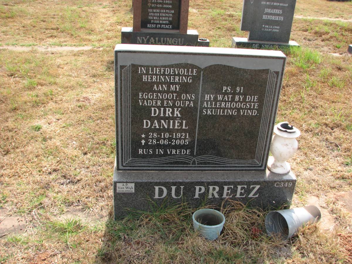 PREEZ Dirk Daniël, du 1921-2005