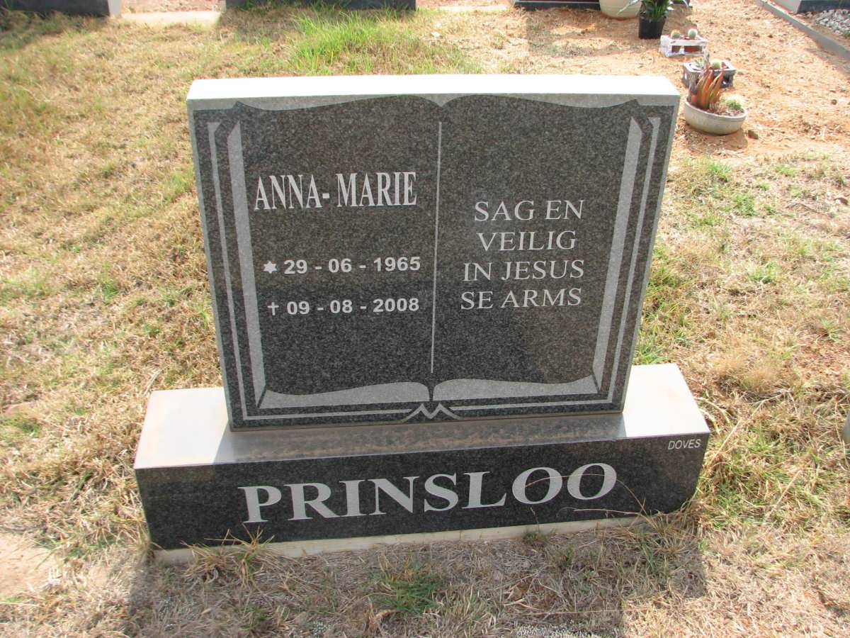 PRINSLOO Anna-Marie 1965-2008