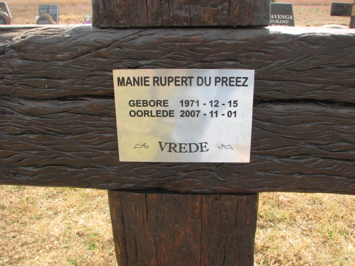PREEZ Manie Rupert, du 1971-2007