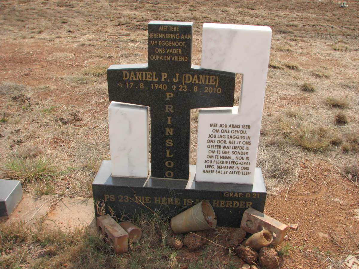 PRINSLOO Daniel P.J. 1940-2010