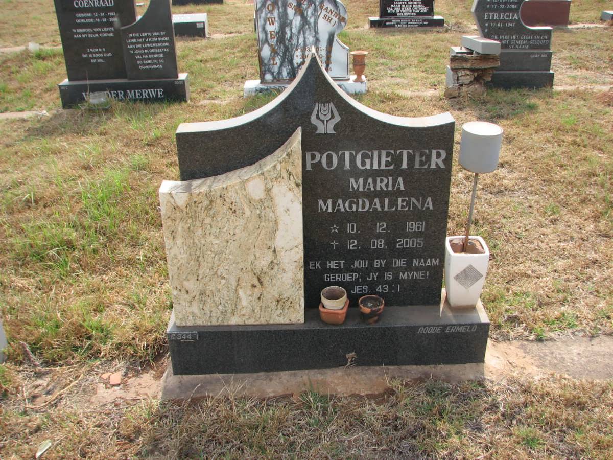 POTGIETER Maria Magdalena 1961-2005