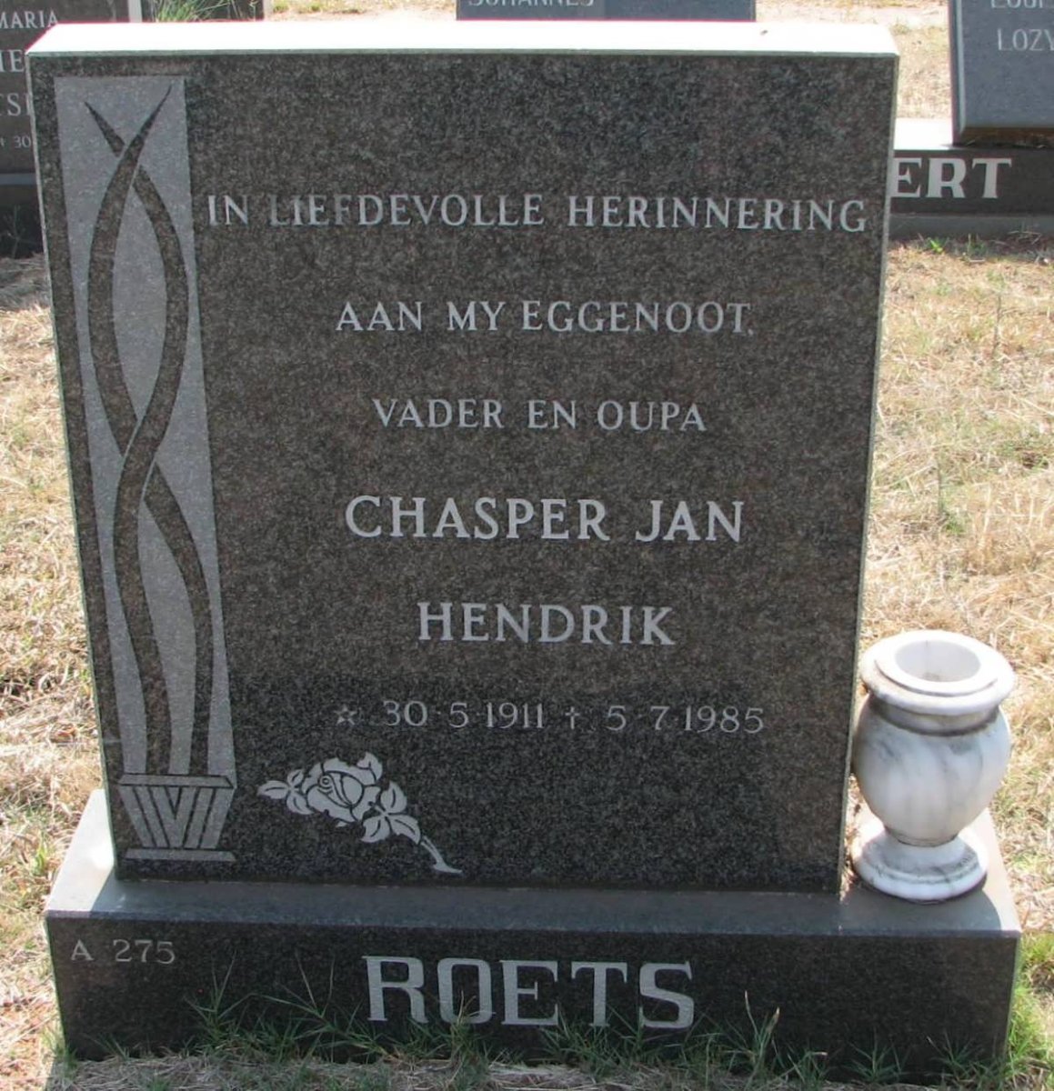 ROETS Chasper Jan Hendrik 1911-1985