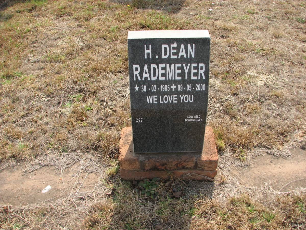 RADEMEYER H. Dean 1985-2000