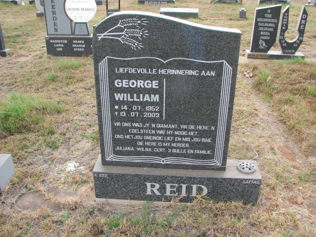 REID George William 1952-2003