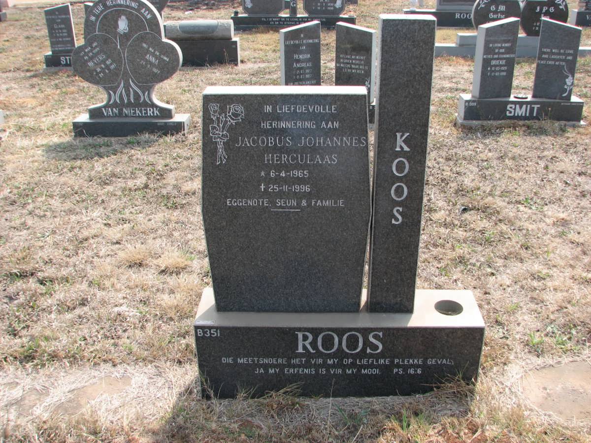 ROOS Jacobus Johannes Herculaas 1965-1996
