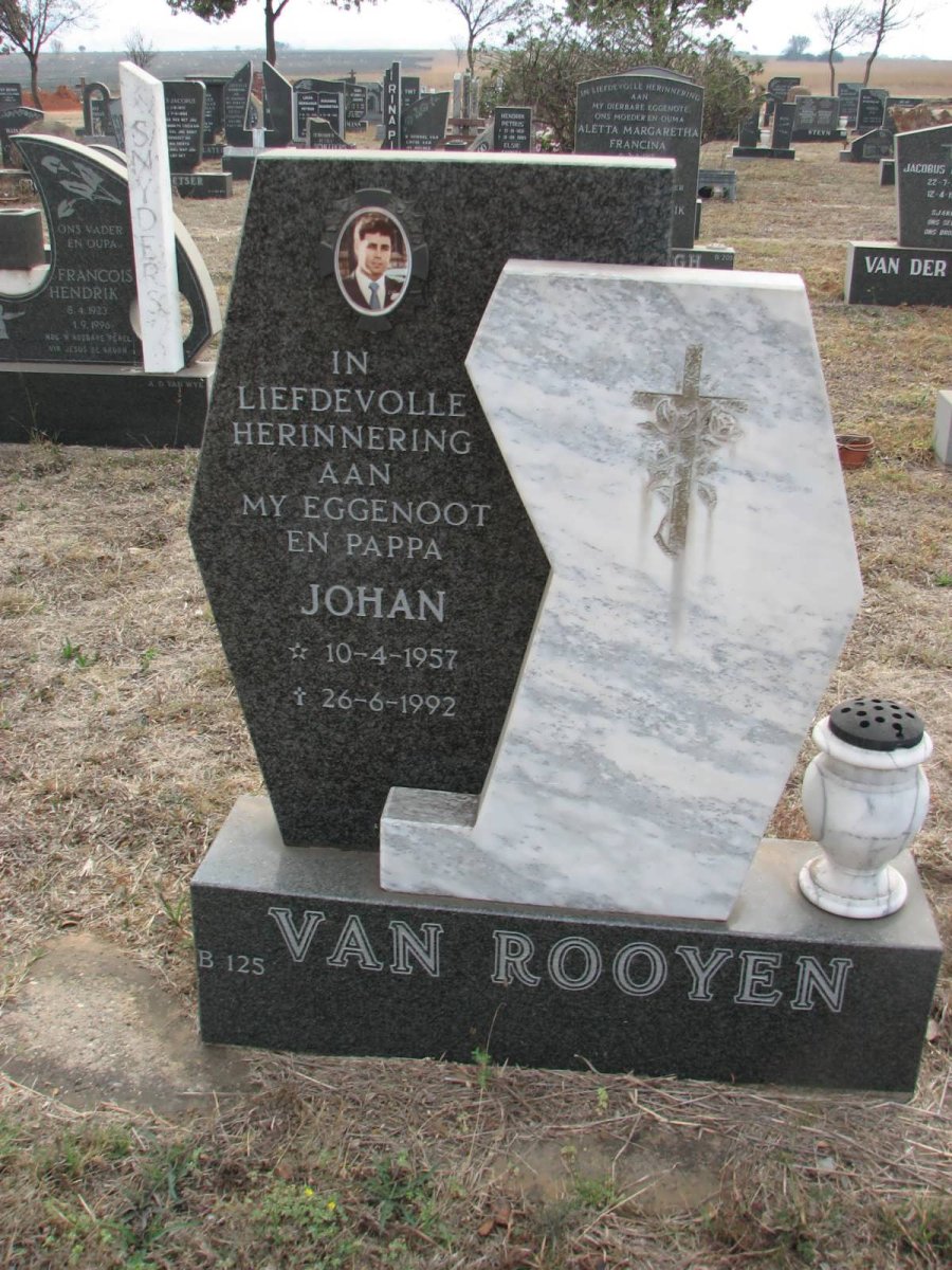 ROOYEN Johan, van 1957-1992