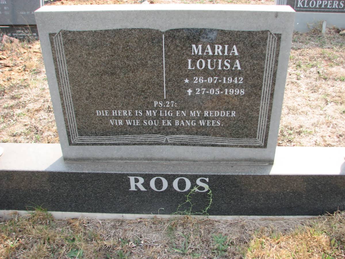 ROOS Maria Louisa 1942-1998