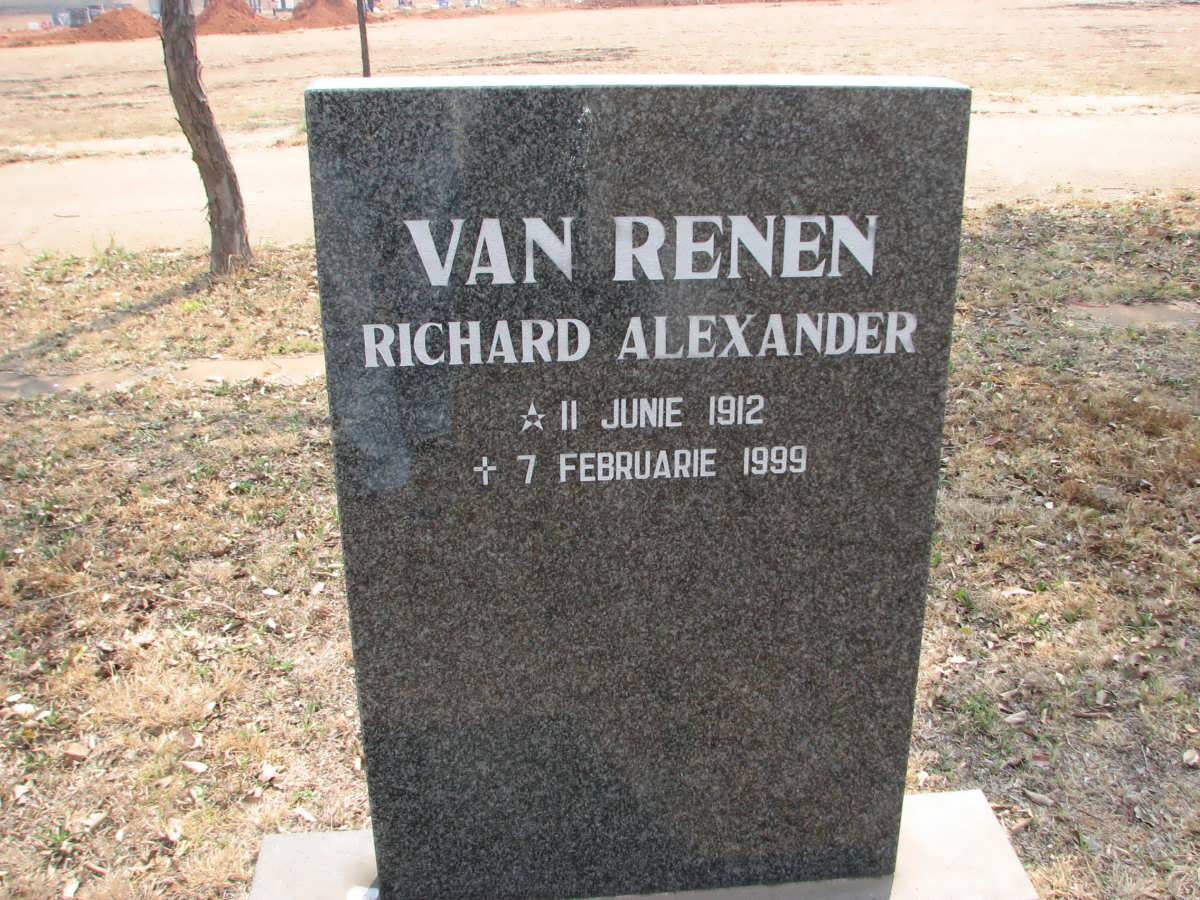 RENEN Richard Alexander, van 1912-1999