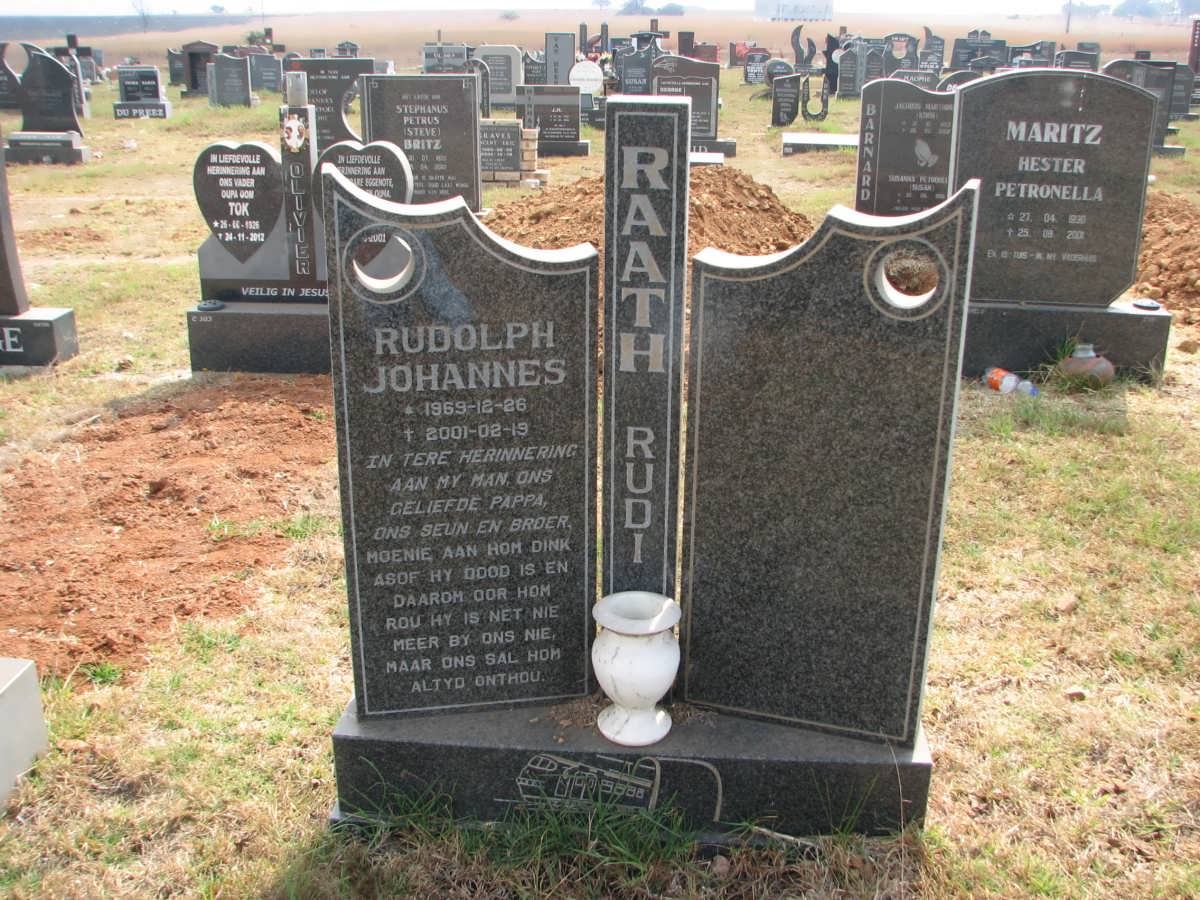 RAATH Rudolph Johannes 1969-2001