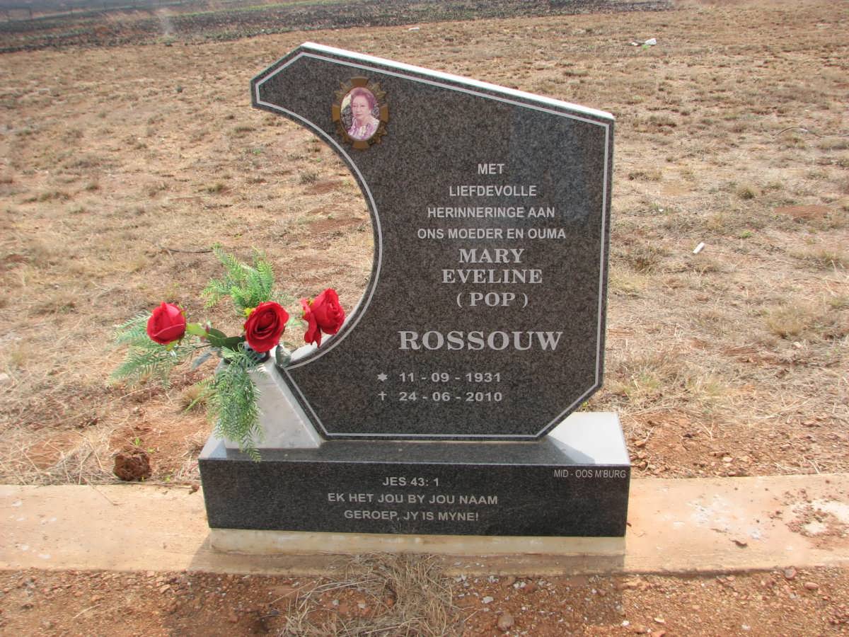 ROSSOUW Mary Eveline 1931-2010