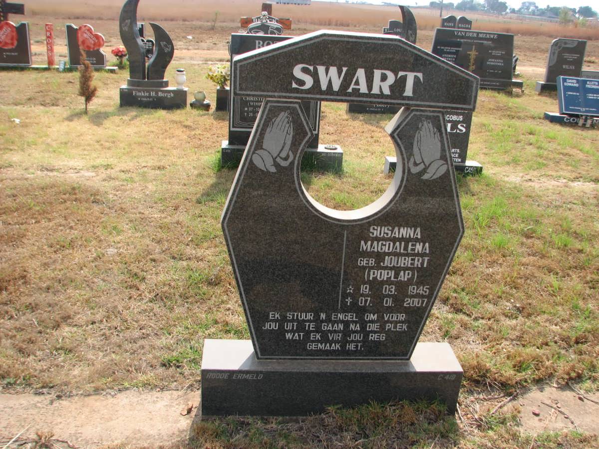 SWART Susanna Magdalena nee JOUBERT 1945-2007